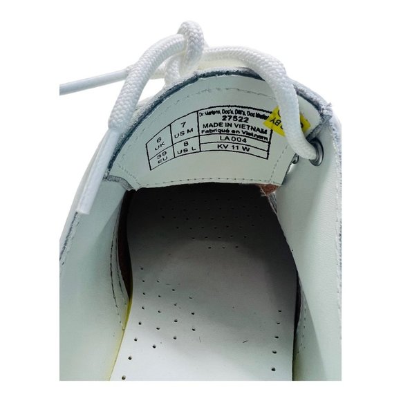 Dr Martens AirWair 1461 For Pride White with Rainbow Accent Unisex US M 7, W 8 - Picture 10 of 13